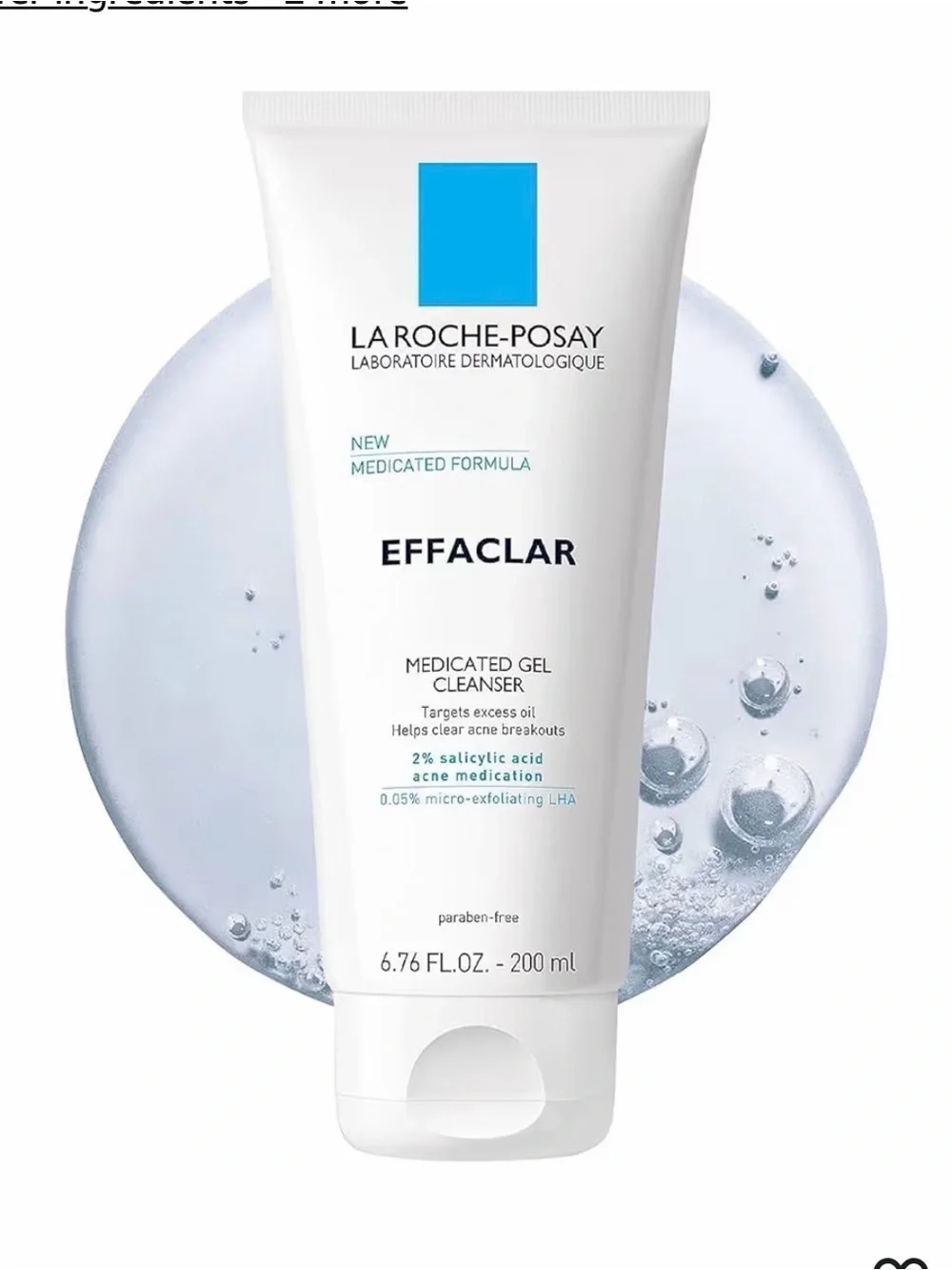 La Roche-Posay Effaclar Medicated Gel Cleanser - White